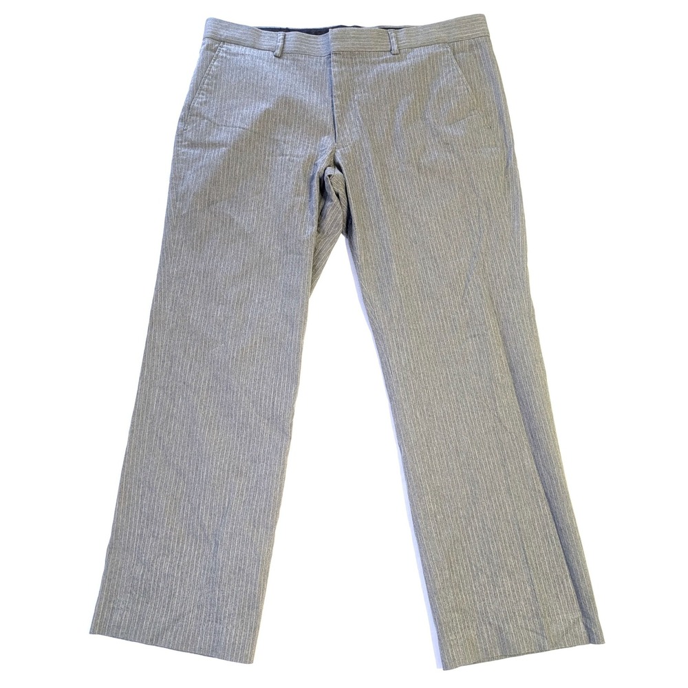 Express Design Studio Producer Gray Pinstripe Pants Mens 36x30 Straight Leg